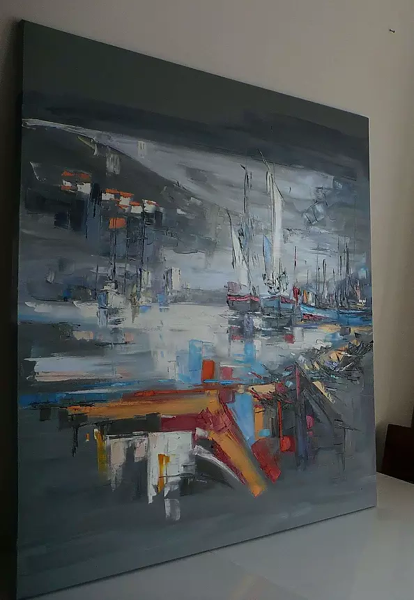 Dorota Łaz - ABSTRAKCJA Z ŻAGLÓWKAMI