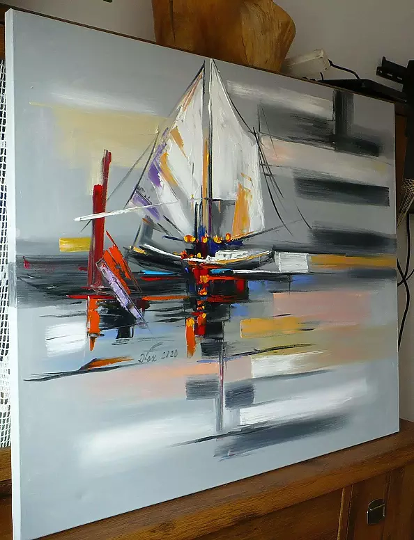 Dorota Łaz - ABSTRACTION WITH A SAILBOAT 1