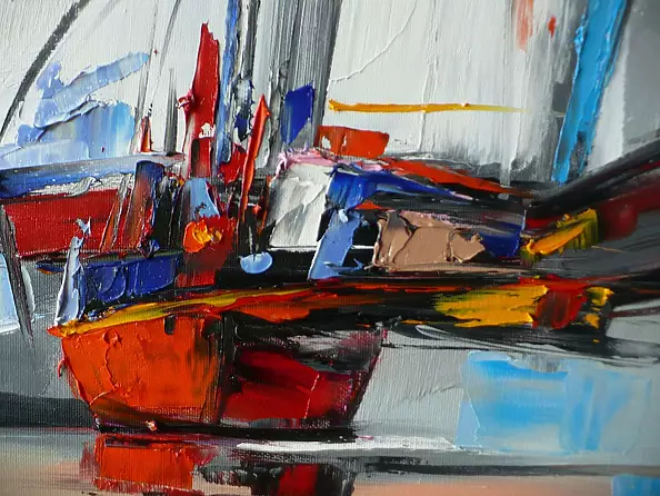 Dorota Łaz - ABSTRAKCJA Z ŻAGLÓWKĄ 2