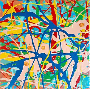 Edward Dwurnik, , Масляная картина - холст, 30 x 30