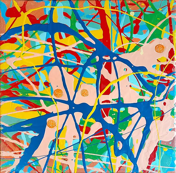 Edward Dwurnik, , Масляная картина - холст, 30 x 30