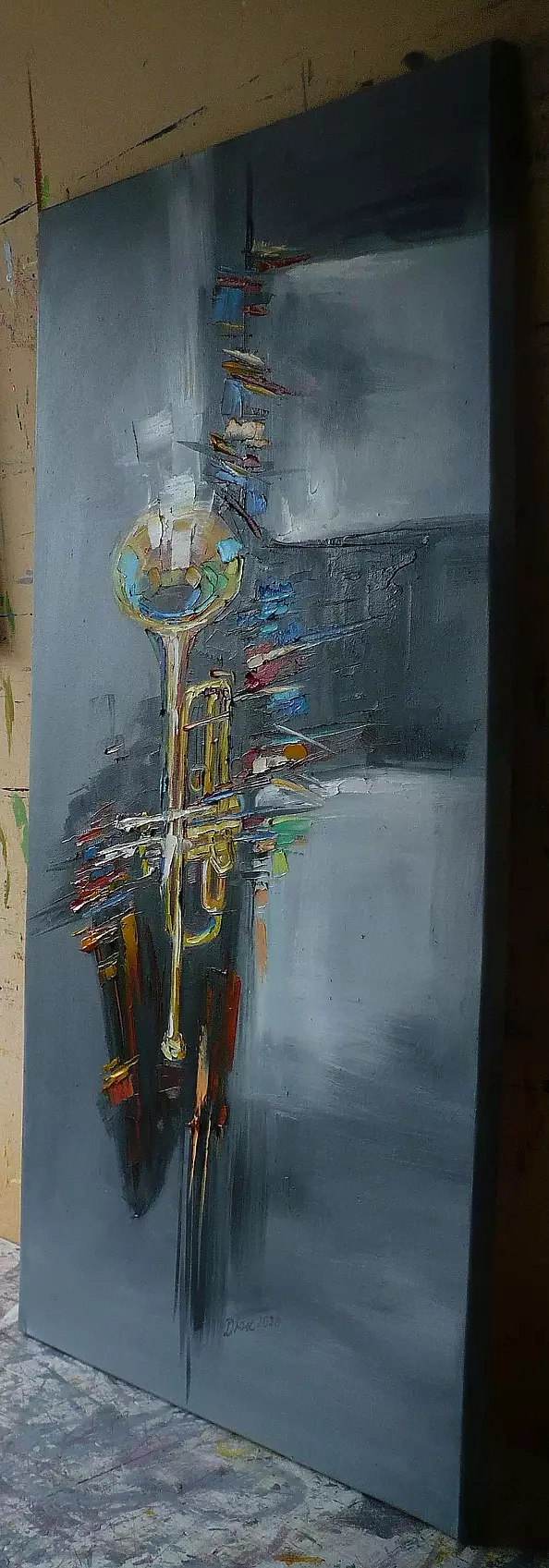 Dorota Łaz - ABSTRACTIONS WITH A TRUMPET - TRYPTIC