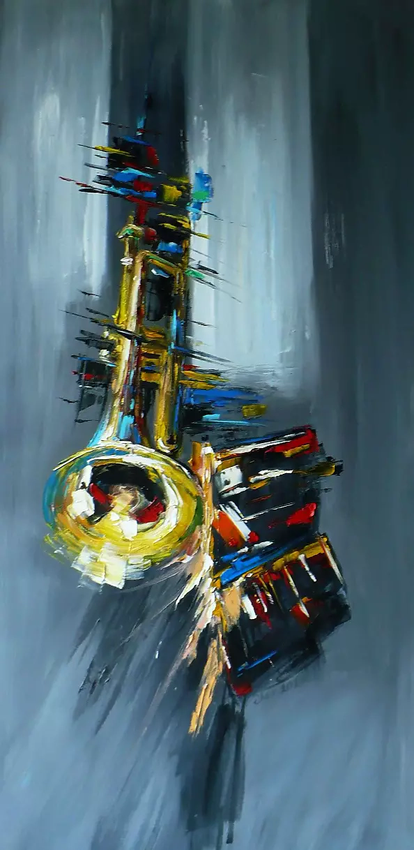 Dorota Łaz - ABSTRACTIONS WITH A TRUMPET - TRYPTIC