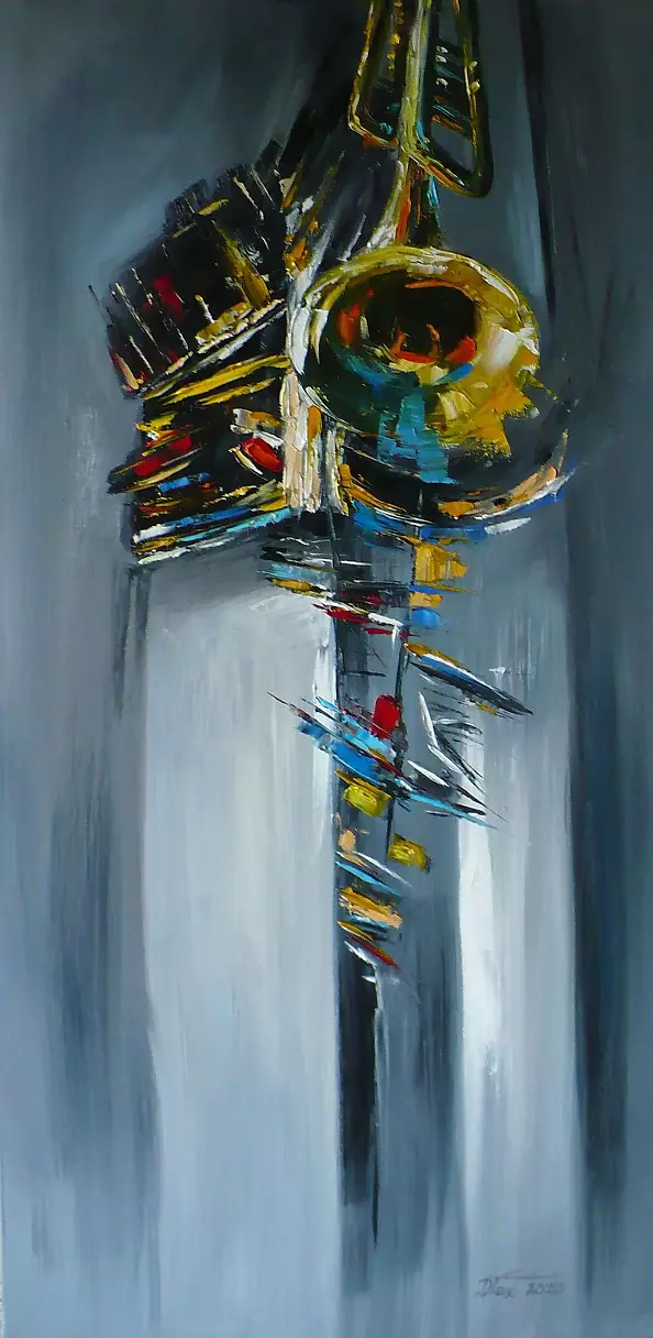 Dorota Łaz - ABSTRACTIONS WITH A TRUMPET - TRYPTIC
