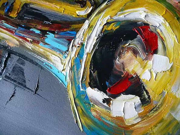 Dorota Łaz - ABSTRACTIONS WITH A TRUMPET - TRYPTIC