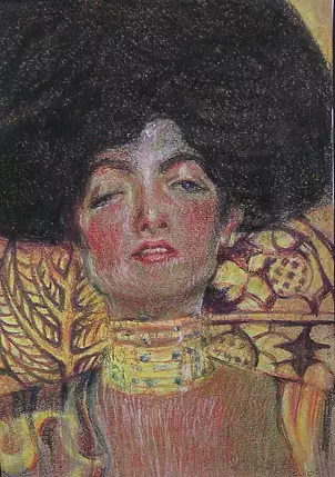 Marek Kubski - ADELE-chalk-by Gustav Klimt