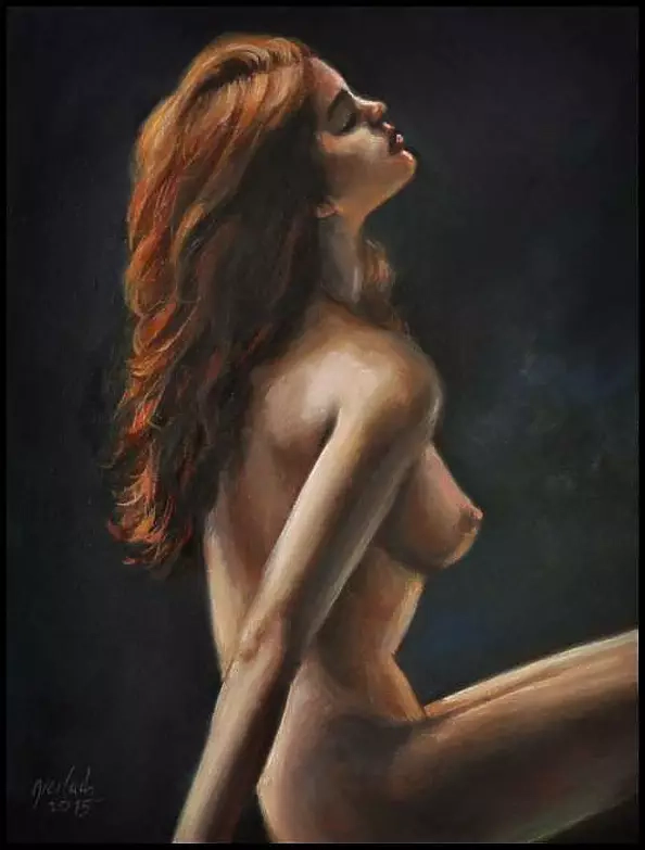 Damian Gierlach - AKT 30x40cm olej na płótnie D.Gierlach