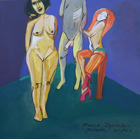 Mariola Paulina Żylińska Jestadt - AKT NA DESCE