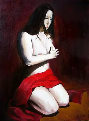 Katarzyna Wawrzyniak - ACT OF red shawl