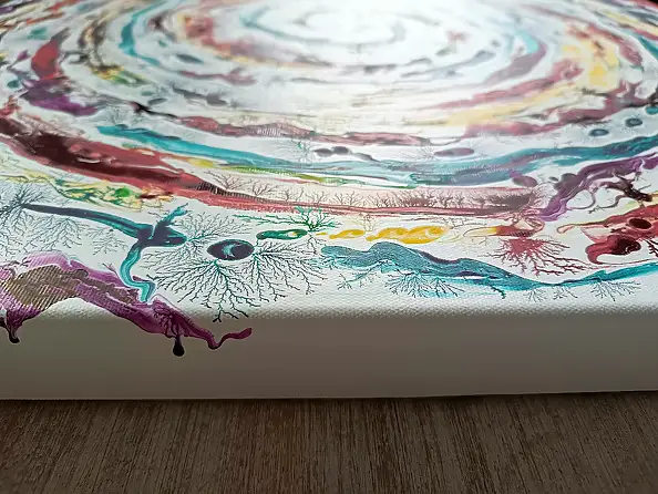 Joanna Bilska, VIVO!, Quadro ad acrilico, Inchiostro - tela, 60 x 60