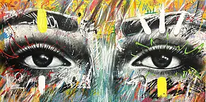Szymon Hołubowski, , Acrylic painting, Pastel, Mixed media - canvas, 140 x 70