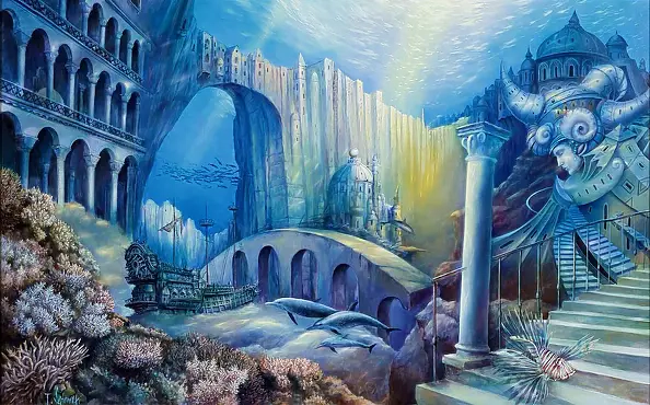 Tomasz Sętowski - ATLANTIS, 2007 OIL PAINTING