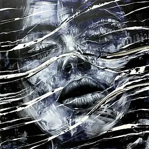 Szymon Hołubowski, AURA 12, Obraz akrylowy - płótno, 110 x 110