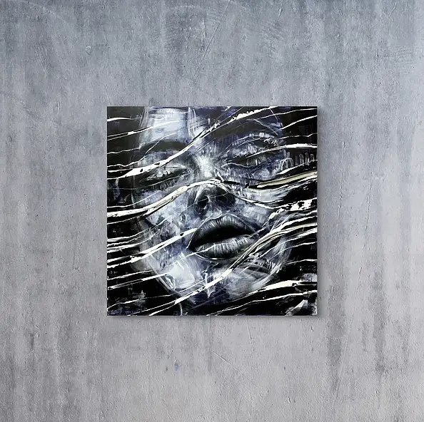 Szymon Hołubowski, AURA 12, Obraz akrylowy - płótno, 110 x 110