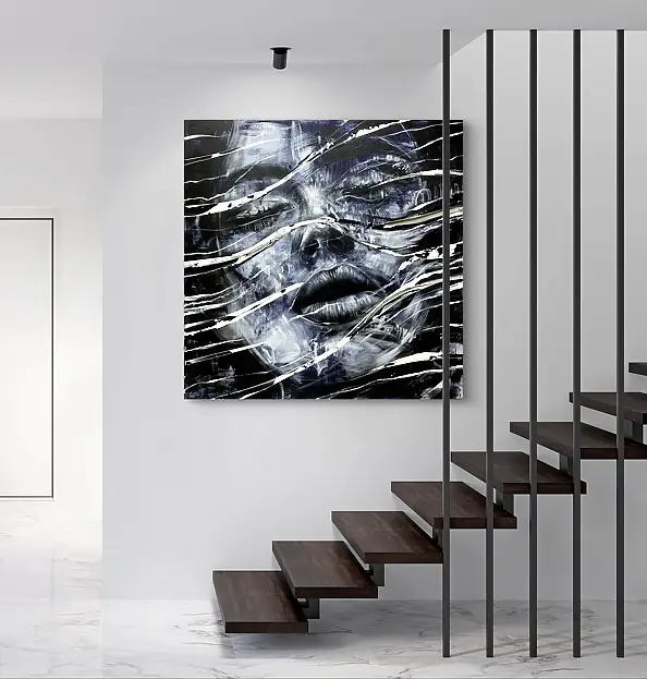 Szymon Hołubowski, AURA 12, Obraz akrylowy - płótno, 110 x 110