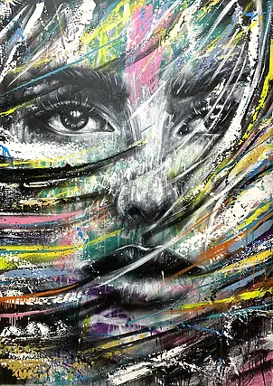 Szymon Hołubowski, AURA 21, Obraz akrylowy - płótno, 100 x 140