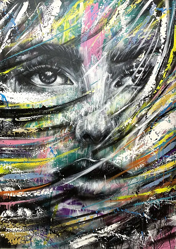 Szymon Hołubowski, AURA 21, Obraz akrylowy - płótno, 100 x 140