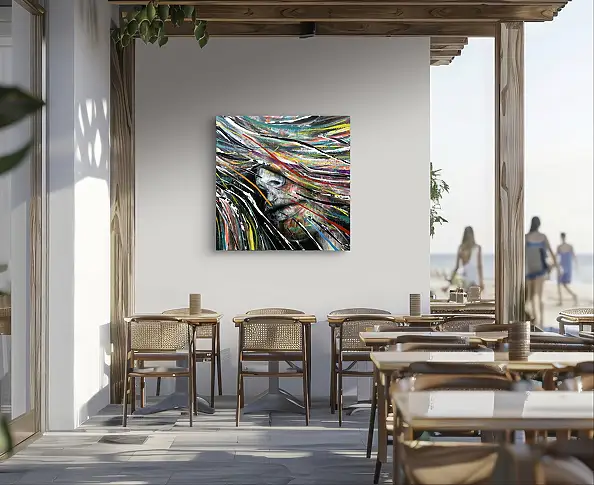 Szymon Hołubowski, AURA 3, Obraz akrylowy - płótno, 100 x 100