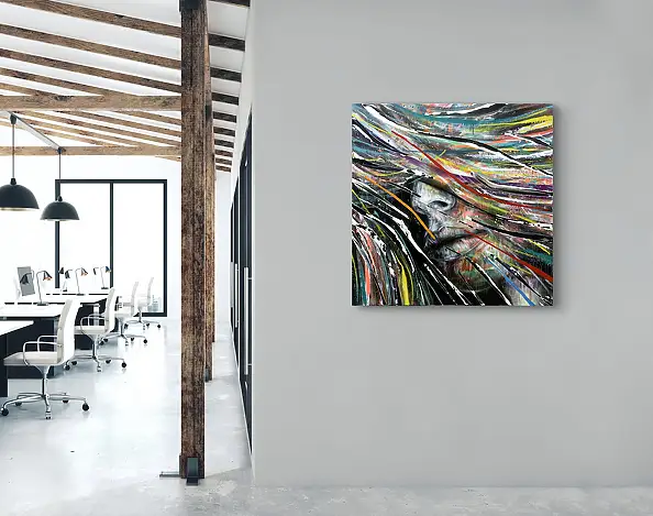 Szymon Hołubowski, AURA 3, Obraz akrylowy - płótno, 100 x 100