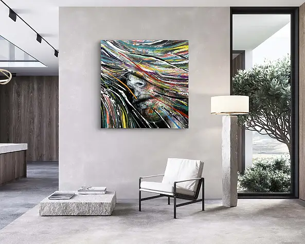 Szymon Hołubowski, AURA 3, Obraz akrylowy - płótno, 100 x 100