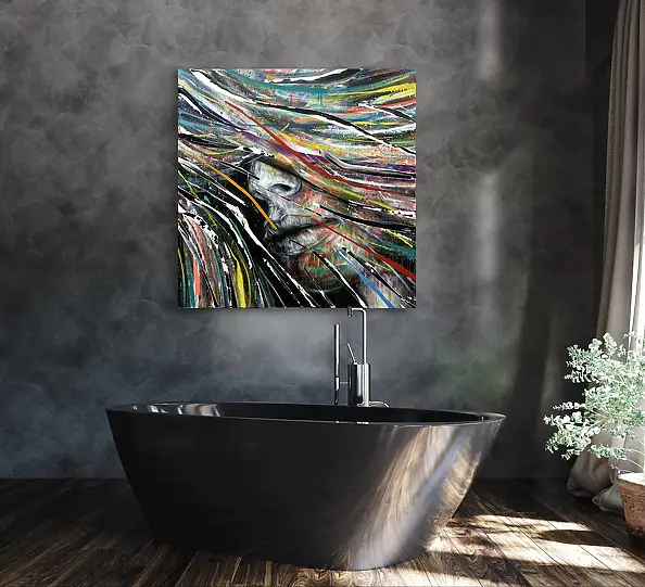 Szymon Hołubowski, AURA 3, Obraz akrylowy - płótno, 100 x 100