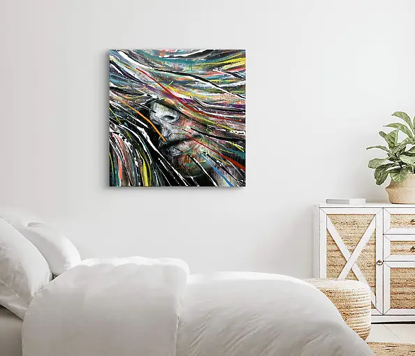 Szymon Hołubowski, AURA 3, Obraz akrylowy - płótno, 100 x 100