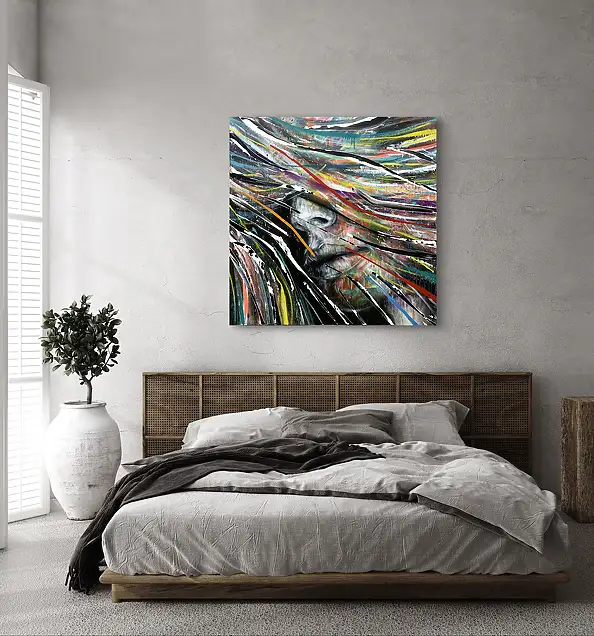 Szymon Hołubowski, AURA 3, Obraz akrylowy - płótno, 100 x 100
