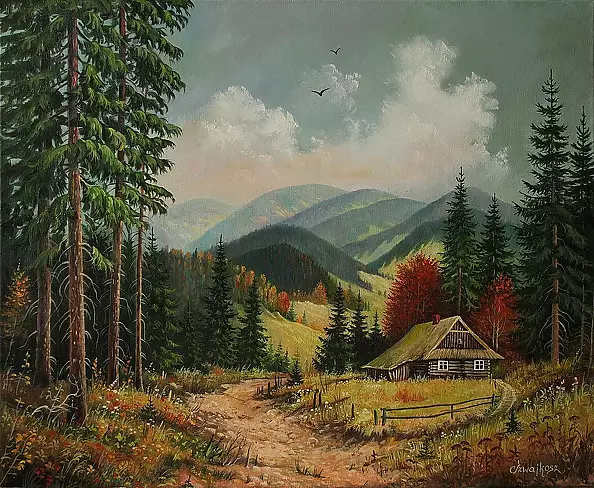 Czesław Szwajkosz - JESIEŃ  W GÓRACH