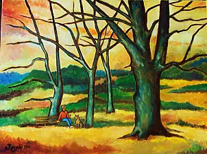 Zenon Różycki - AUTUMN IN THE PARK