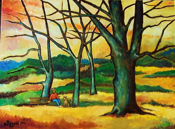 Zenon Różycki - AUTUMN IN THE PARK