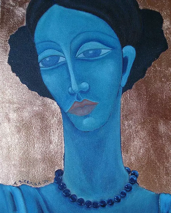 Anna Mazurek Sierocka - Blue woman