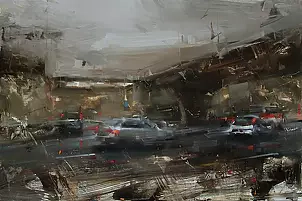 Tibor Nagy - A Drive Under Darkening Skies