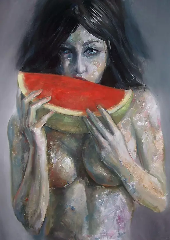 Maciej Wierzbicki - Dzięczyna with watermelon
