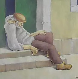 Sebastiano D`alia - Homeless beggar in the street Iacone