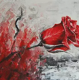 Natalia Famulska - Rose in flames