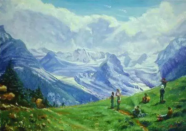 Eugenio Berti - Postój na ścieżce