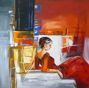 Dorota Łaz - WOMAN IN RED