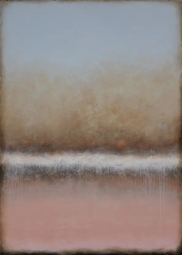 Łukasz Olek, Una tonalità di pallido più chiara, Dipinto acrilico - tela, 100 x 140
