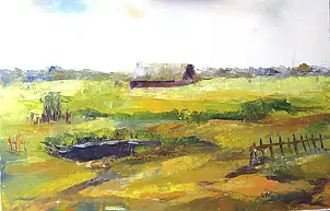 Anna Wąsikiewicz - The pond in the big Goreniu