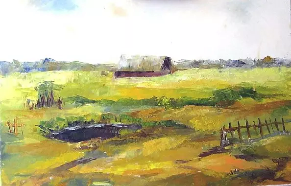 Anna Wąsikiewicz - The pond in the big Goreniu