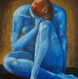 Alina Raczkiewicz Bęc - Blue Form VI-07