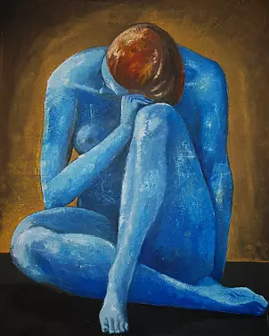 Alina Raczkiewicz Bęc - Blue Form VI-07