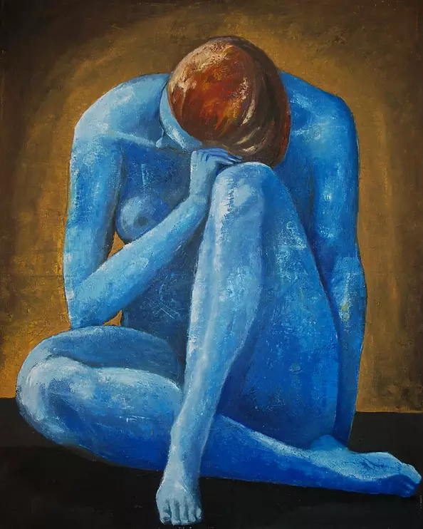 Alina Raczkiewicz Bęc - Blue Form VI-07