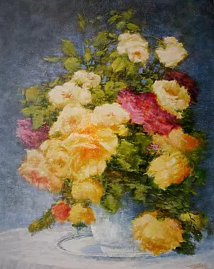 Tadeusz Gazda - Bukiet w porcelanie