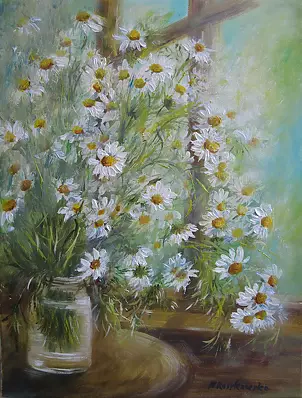 Maria Roszkowska - bouquet of camomiles