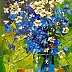 Olha Darchuk - A bouquet of meadow blue flowers