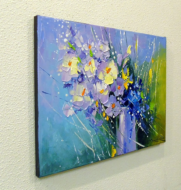 Olha Darchuk - A bouquet of morning flowers in a glass