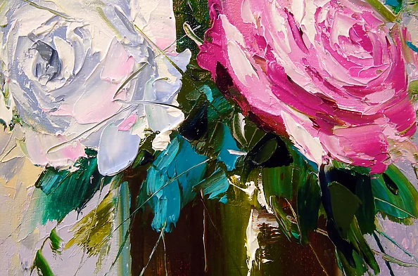 Olha Darchuk - A bouquet of morning roses