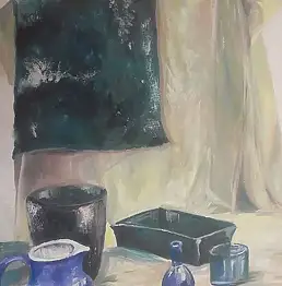 Anna Bukhal, Миска, Темпера - картон/цупкий картон, 75 x 55