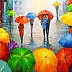 Olha Darchuk - Une mélodie lumineuse de pluie dans la ville